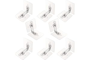VULEVIRTUE 8 Stück Kippschutz Möbel-Wandanker,Metall Kippschutz Möbel Wandanker Tilt Protection Furniture Wall Anchor Wandanker Ankergurte Ohne Bohren Anti-Tip Halter Für Baby-Proofing & Haustierschutz