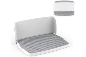 ADASP Bacs à litière pour Chien Litière pour animaux de compagnie pliante Support de coussin de formation Toilette pour chien d'intérieur avec couvercle mural pliant Système de toilettes à 3 couches avec