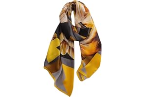 WEIGEER Bufanda de seda para mujer, bufanda azul, bufandal Lotus Scarf Neckerchief Long Head Wrap Thin Scarf Beach Women Hijab Belt Vintage Bridal Shawl Chiffon Scarf Cloth White