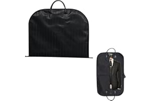 FIACVRS Portabotti,borse per abiti,borse da viaggio,borse per abiti in tessuto Oxford,per uomo,borsa da viaggio pieghevole con maniglie,organizer da viaggio per affari da viaggio per uomini e donne(nero)