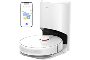 dreame D10 Plus Robot Vacuum Cleaner with Mop, 4000Pa Robot Vacuum with Self Emptying, LiDAR Navigation, DualBoost collects, Multi-floor Mapping, Alexa/App Control, Robot Hoover for Hard Floor&Carpet