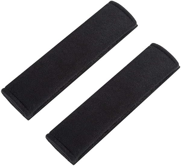 URAQT Protezione per Cintura di Sicurezza, 2 Pezzi Imbottitura per Cintura di Sicurezza, Cuscino Cintura Sicurezza Ideale Come Cuscino Supporto per la Testa per Adulti e Bambini - 1