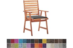 yaoumeo Bankauflage Sitzkissen,Bankkissen,Gartenbank Auflage,Waschbar-Abnehmbarem,Mehrere Farbgrößen Verfügbar (45x45x5cm,Dunkel Grau)