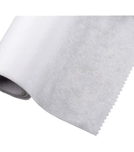 Tessuto Non Tessuto Termoadesivo - 75cm X 5m Bianco - Per Rinforzo Cucito E Progetti Fai-Da-Te - Foto 9