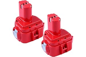 BATTOOL 2 Stück 12V 5,0Ah Akku für PA12 1222 1220 1233 1234 1235 1235F 192696-2 192698-8 192698-A 193138-9 193157-5 Ersatzakku 5000mAh Werkzeugakku