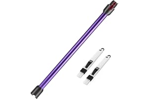CHEERHOM Dyson V7 bis V15 Kompatibel: Starres Verlängerungsrohr mit Schnellverschluss und 2-in-1 Bürsten, Lila