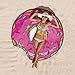 Produktbild Lanlan Outdoor Sommer Mikrofaser rund Strandtuch Stil Lebensmittel Fruit Strand Matte Decke Bad Handtücher, style:11 donut red