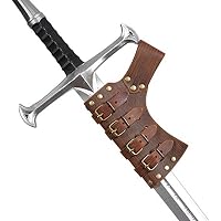 Fourreau Épée Réglable Cuir PU - Ceinture Porte-Épée Médiévale - Déguisement Samouraï