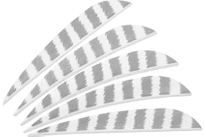 PATIKIL Shield Cut Vanes, Arrow Fletch Turkey Feather Fletch Right Wing Fletching for DIY Target Shooting