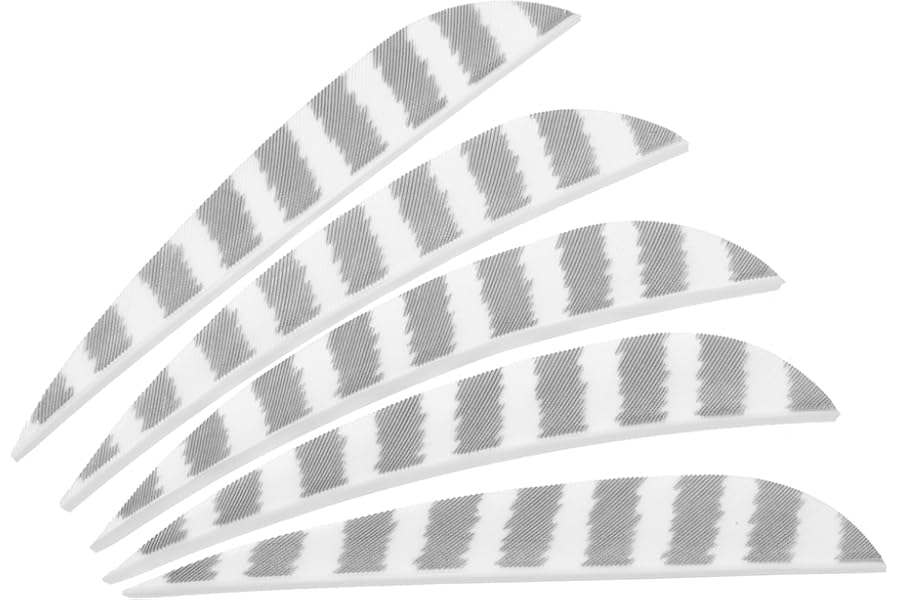 PATIKIL Shield Cut Vanes, Arrow Fletch Turkey Feather Fletch Right Wing Fletching for DIY Target Shooting
