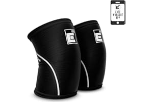 Element 26 Reversible Knee Sleeves for Weightlifting (Sold as a Pair) - 6mm Premium Neoprene for Optimal Compression, Mobility, and Warmth - Perfect Compression Sleeve for Squats, Deadlifts