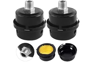 DILIGHTNEWS 2 Stück Kompressor Schalldämpfer Filter, Luftfilter Für Kompressor, 3/8"16mm Metall Schalldämpfer Luftkompressor Ansauggewinde, Für Luftkompressor Ersatzteile Kompressor Luftfilter