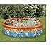 Produktbild Familienpool Babypool Baby Pool Planschbecken Kinderpool Kinderplanschbecken Schwimmbecken Baby-Pool . Mit Koalabär , Krokodil , Känguru , Hai . Australien . Ideal für den Garten , Terrasse , Urlaub , Camping der ideale Wasserspass und Abkühlung an heissen Tagen ca. 185 cm Snap-Set Fix-Planschbecken Snap-Pool