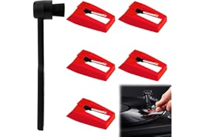 DEILONIE 5PCS Record Player Needle, Record Player Needle Replacement, Turntable Replacement Needle Durable Record Player, Replacement Accessories Vinyl Record Player for Vic-trola, 1by-one, Cro-sley, I-ON