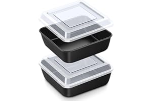 Homikit Auflaufform mit Deckel, Quadratische Kuchenform aus Edelstahlkern mit Schwarz Antihaftbeschichtung, Klein Backblech Brownie Backform im Ofen Backen, Gesund & Leicht zu Reinigen