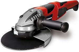 Einhell TE-AG 230/2000 Smerigliatrice angolare (230 V, 2000 W, giri min. 65000, diam. Max disco 230 mm, softstart, regolazone copri disco senza utensili, inc. impugnatura aggiuntiva)