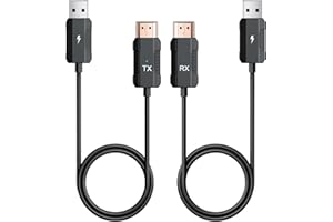 Uniytriox Trasmettitore e Ricevitore HDMI Wireless, HD 1080p Trasmissione Wireless HDMI Extender per lo Streaming di File Video e Audio da Laptop/PC a HDTV/Proiettore/Monitor