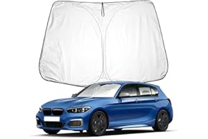 BIXUAN F20 Pare-soleil compatible avec BMW Série 1 F20 2011-2019 F40 2019-2022 2023 Série 2 F44 Pare-brise pour pare-brise avant Protection contre le vent Bloque la couverture UV Pliable