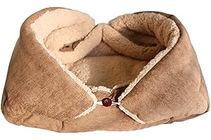 Rutaqian Pet Blanket Bed, Multifunctional Foldable Cat Pet Mat Pad Corduroy Soft and Warm Pet Bed Cushion for Cat Dog Apricot M