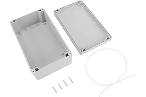 Hlyjoon Wodoodporna obudowa do projektu elektrycznego IP65 ABS skrzynka na instrumenty skrzynka przyłączeniowa z pokrywą na zawiasach drzwi plastikowa obudowa z tworzywa sztucznego PCW na zewnątrz