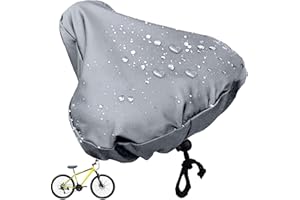 Dificato Bicycle Seat Cover Waterproof,Bicycle Seat Cover for Men | Seat Cover Bike Seat Rain Cover with Drawstring, Bicycle Rain Dust Protective Cushion Saddle Cover Accessories