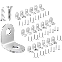ANKKY 20Stk Winkelverbinder 20X20 Edelstahl Winkel Klammern 90 Grad Möbel Winkel Mit Schraube für Anbau Winkel Bracket
