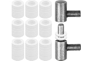 NAVESO 100 Pezzi Rondelle Piatte, Rondella Cerniera Porta, 10,2 mm X 15,0 mm X 1mm Guarnizione in Plastica per Generale Porta Cerniera Riparazione