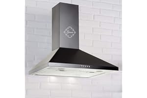 Gurari C 147 Hotte aspirante murale 50 cm •1000m³/h•Hotte murale Luxe fabricant Gurari • 3 vitesses •1000m³/h •LED •Hotte Noir •Métal noir •Recirculation possible