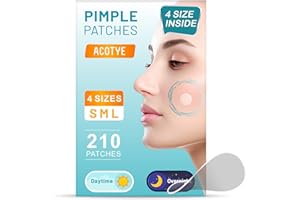 ACOTYE Pickel Patch Pimple Patches gegen Akne with Salicylic Acid, Tea Tree Oil, and Chamomile essential oil, Tag-und Nacht, vier Größen