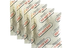 Weriirew 100 Paquets D'Absorbeurs D'OxygèNe Stockage Alimentaire à Long Terme, Les Absorbeurs D'OxygèNe De La CatéGorie Alimentaire 100CC Gardent Les Aliments Secs Frais