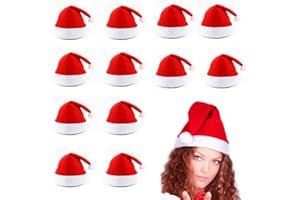 JIAHUADE a ray of sunshine Cappello Babbo Natale Peluche,Cappellini Natale Adulti,Cappelli da Babbo Natale per Bambini,Cappellino di Natale,Cappello Babbo Natale, Cappello di Natale per Adulti