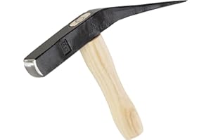 RUTHE Pflasterhammer Esche, Berliner Form ES 1500g | Robust & Ergonomisch für Bau, Handwerk | Ideal für Pflasterer, Maurer, Steinmetze | Langlebig, Effizient & Präzise