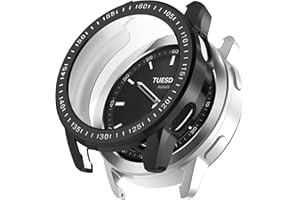 FiiMoo Etui do Xiaomi Watch S3 z wbudowaną osłoną ekranu, przezroczyste etui na zegarek TPU, [pełne pokrycie], odporne na wstrząsy, osłona wysokiej rozdzielczości, etui ochronne do Xiaomi Watch S3 -