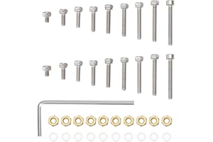 eMagTech 1 zestaw gramofonu headshell kaseta zestaw montażowy Phono Headshell śruby kasety M2.5 śruby nakrętki podkładki kompatybilne z Linn kompatybilny z Thorens