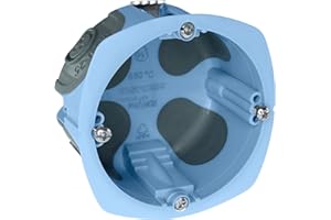 Eur'Ohm - Boîte d'encastrement étanche à l'air XL Air'Métic - 1 poste - Prof. 50 mm - Diam. 67 mm