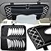 Price comparison product image CD Visor Organizer,Car Sun Visor Tissue Bag Multi Function Double-deck Auto Extra Car Vehicle Pocket ,CD Holder Visor with Tissue Holder,16 Cd/dvd Slots Stored Safely CD Storage Cases for Car