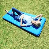 KingCamp Esterilla/colchón con válvula Auto-Hinchable, Impermeable y Aislante de la Humedad, Muy Ligero, para Senderismo, Camping, Actividades al Aire Libre, Color Azul y Gris