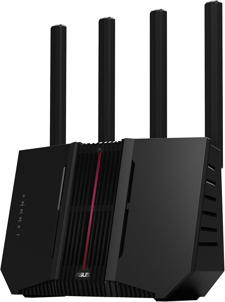 ASUS RT-BE92U WiFi 7 Performans Router - Üç Bantlı, 9.7Gbps, 10G Port x1 | 2.500 sq. ft.'ye kadar kapsama, Abonelik Ücretsiz Ağ Güvenliği, Ebeveyn Kontrolleri Dahil, 2.5G Port x4, VPN destek