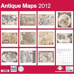 2012 Antique Maps Grid Calendar