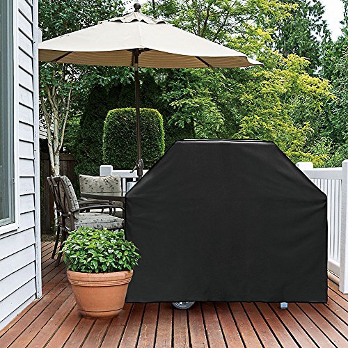 Abdeckung für Grill, Sounor BBQ Grillabdeckung Gasgrill Schutzhülle Abdeckhaube Haube 145 x 61 x 117cm, Schwarz - 7