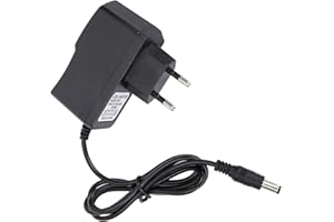 PWSHYMI Zasilacz Pedału Gitary, Uniwersalny Zasilacz 9V AC/DC do Gitary Elektrycznej Single Effector 100-240V(Wtyczka UE)
