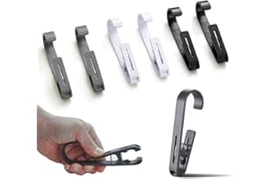 Dreamark 6 sztuk antypoślizgowych haczyków zaciskowych na ubrania, z klipsem, idealne jako kozaki, spodnie, buty, skarpety, ręczniki, wieszaki (wielokolorowe)