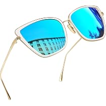 StyleBREAKER Sonnenbrille Cat Eye Mit Doppelrahmen & Federscharnier – 100% UV 400 Schutz, Verspiegelt, Damen