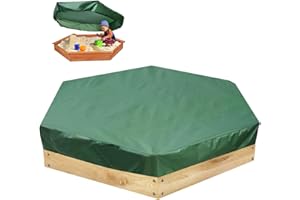 Losxuido Sandkasten Abdeckplane Sechseckige Sandkastenplane Sandkastenabdeckung Plane Abdeckplane Sandkasten Oxford-Tuch mit Kordelzug Abdeckplane staubdicht wasserdicht Spielzeug (180 * 150cm)