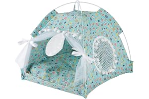 BOENTA Tente pour Chat Exterieur lit pour Chat Interieur Chien Tente Lit en Plein air Chat Maison en Plein air Chien Lit Large,geeen
