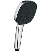 GROHE Vitalio Comfort 110 Hand Shower, 2 Flow (Rain & Jet), SmartSwitch, 110mm Square Shower Head, Anti-Limescale System, Chrome,