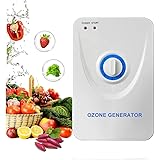 CAIYUE Generatore di ozono domestico, verdura, frutta, carne, purificatore per acqua e aria, eccellente purificatore di odori