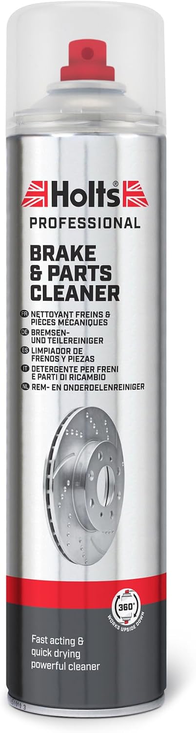 Holts Brake Cleaner Spray, Clutch and Disc Brake Cleaner, Fast Acting Powerful Cleaning Action, Cleans & Degreases Any Surface, Paintwork Safe Car Brake Clean, 360° Spray Nozzle, 600ml