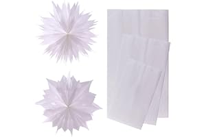 DIY-24H | Verschiedene Größen wählbar | Papiertüten Farbe Weiss Geschenktüten Papier, Kleine Tüten Süßigkeiten, Stern Weihnachten, Plätzchentüten, Brottüten, Brötchentüten (120x210x45mm, 250 Stück)