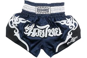 FLUORY Muay Thai Fight Shorts, MMA Shorts Bekleidung Training Käfig Kampf Grappling Martial Arts Kickboxing Shorts Kleidung